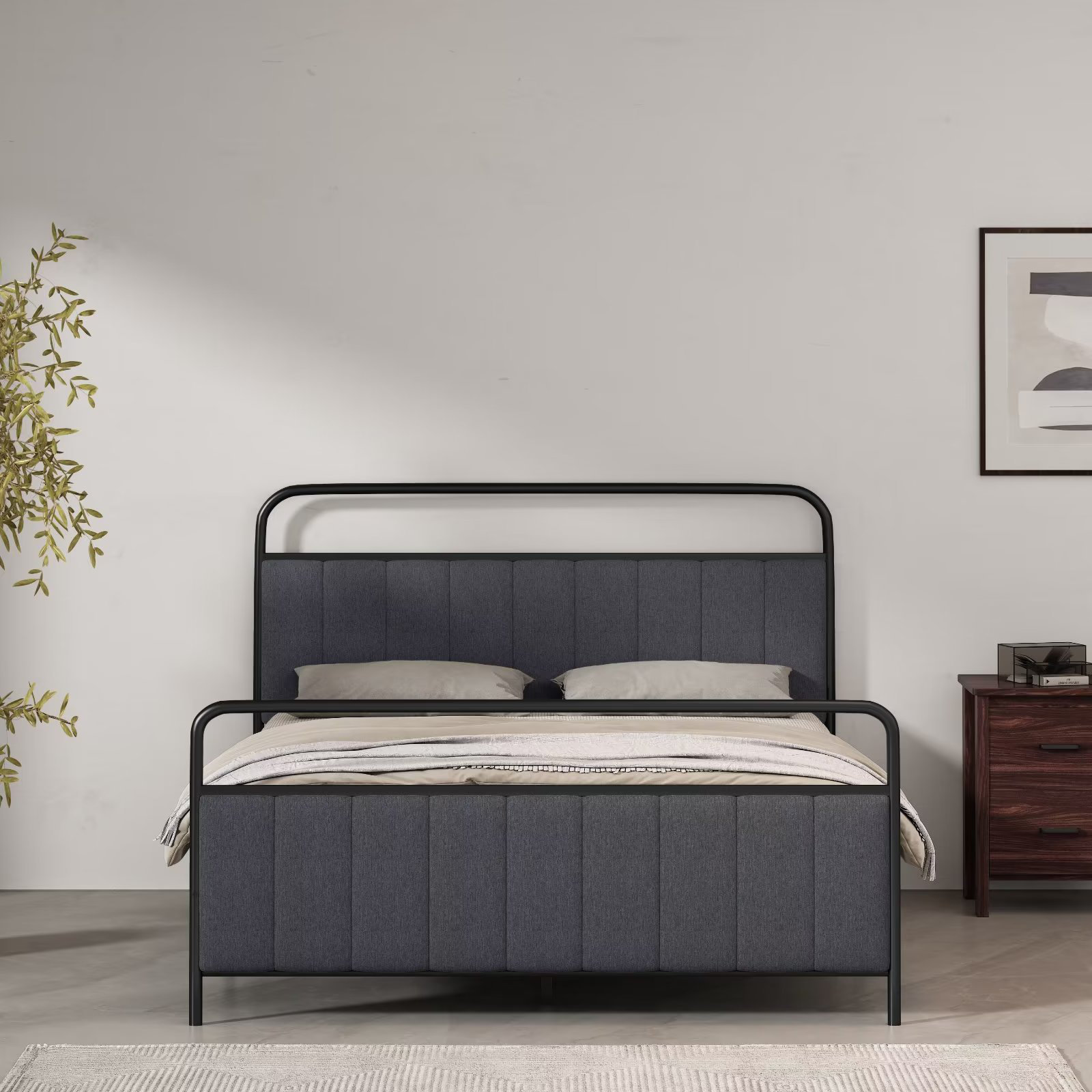 Ebern Designs Emirah Upholstered Bed & Reviews